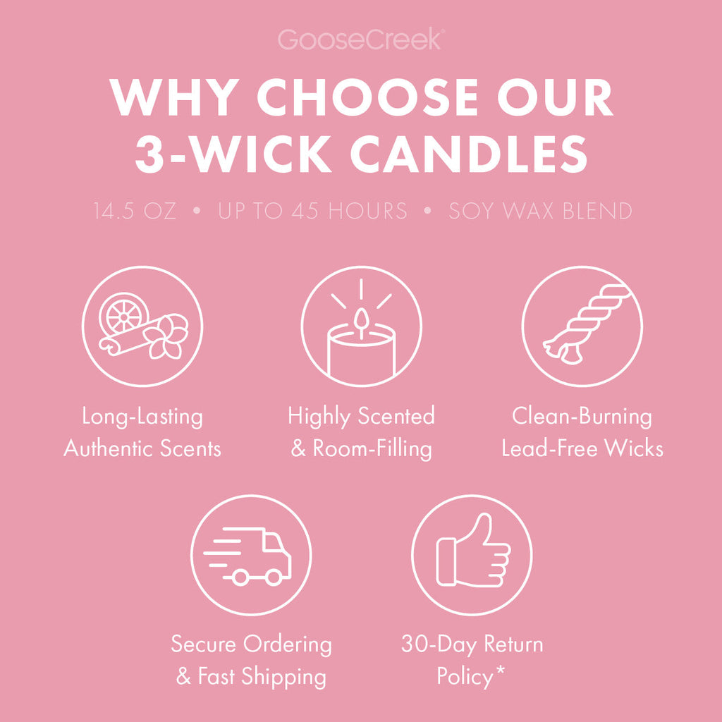 Strawberry Sponge Cake 3-Wick Candle